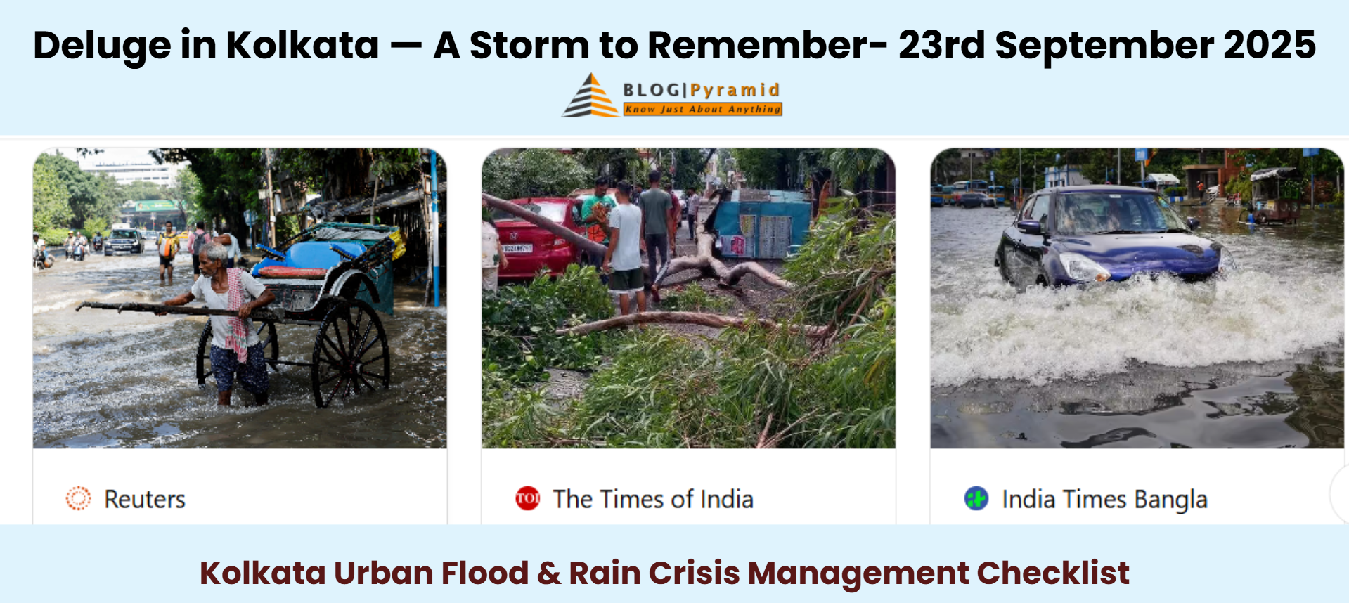 Deluge in Kolkata — A Storm to Remember- 23rd September 2025